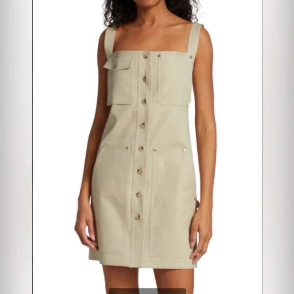 NWT Helmut Lang Blend Utility mini shirtdress